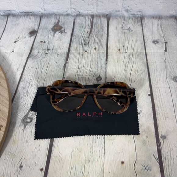 Ralph Lauren Women\'s Designer Sunglasses Oversized Tortoise Brown Gradient Case main image 4